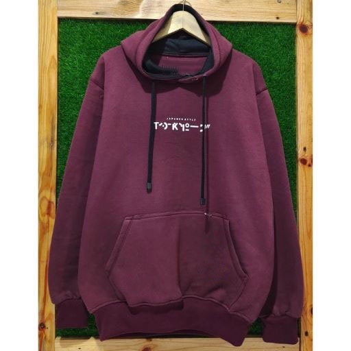 Suiter Hoodie flecce Premium Kachios - Sweater Hoodie Kachios - Hoodie Pria / Wanita - Hoodie Marun Burgundy Jumbo Original Kachios Project terlaris dan termurah