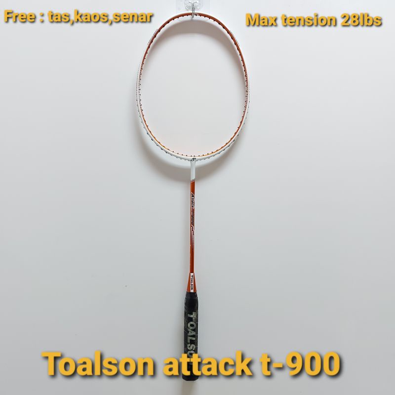 Raket badminton toalson attack t - 900
