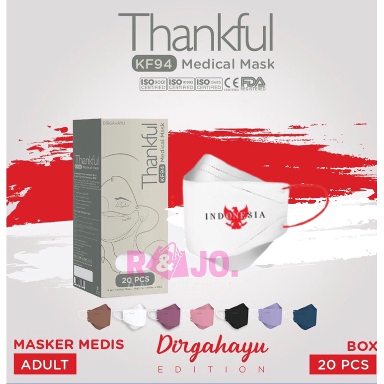 Masker Medis Thankful KF94 isi 20 pcs