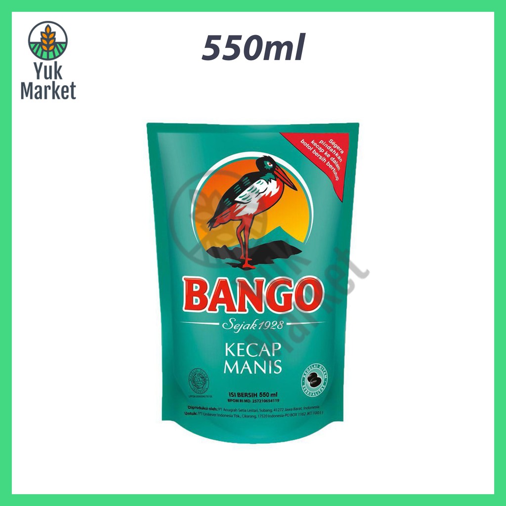 

Kecap Manis Bango Refill 550ml