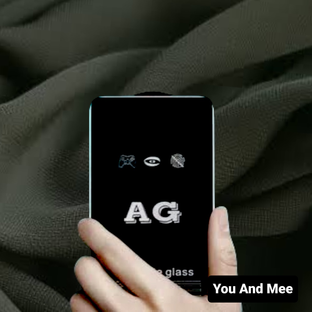 Samsung A14 A24 A54 5G A34 A53 A22 A73 A22 A32(4G) A32(5G) A33(5G) A52 A52S A72(5G) A13 4G/5G Tempered Glass Black AG Anti Glare /Tempred KACA Anti Minyak=OIL-OILS - Matte Doff/Hitam Mate Ngedoff / Tempered Tidak Ber CAP JARI Tangan/Galaxy /S A 01 02 03