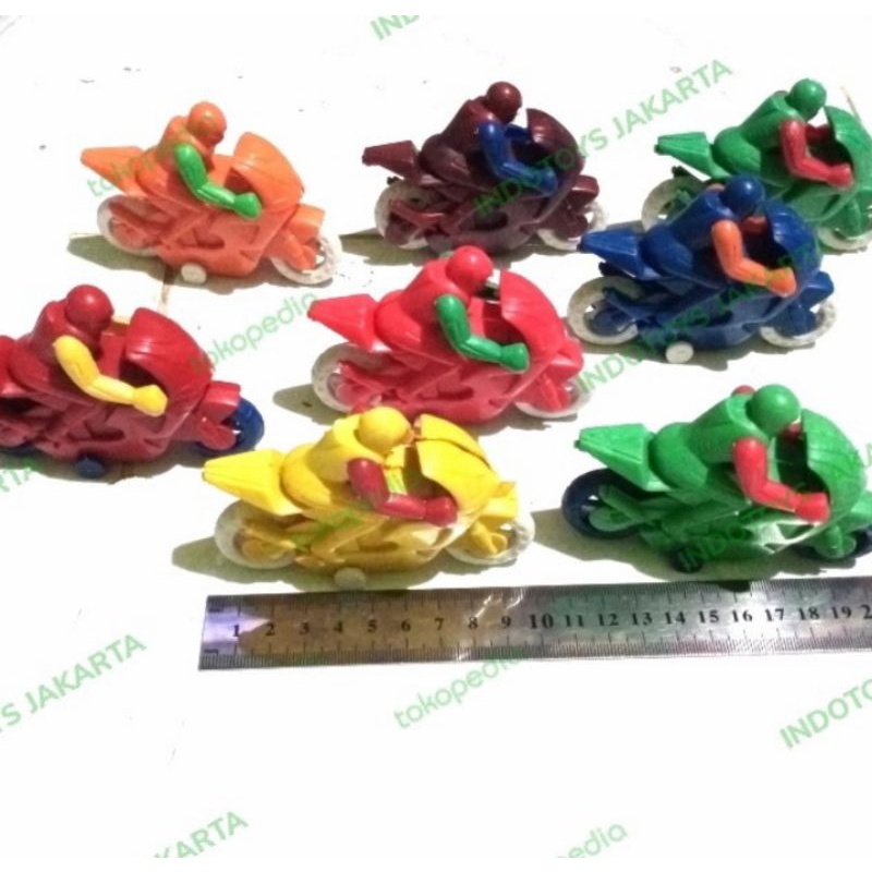 ISI 61 PCS MOTOR GP BESAR / MAINAN MOTOR BALAP