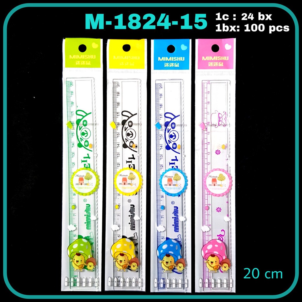 

ILP Penggaris 20cm M-1824-15 / Penggaris Plastik / Ruler