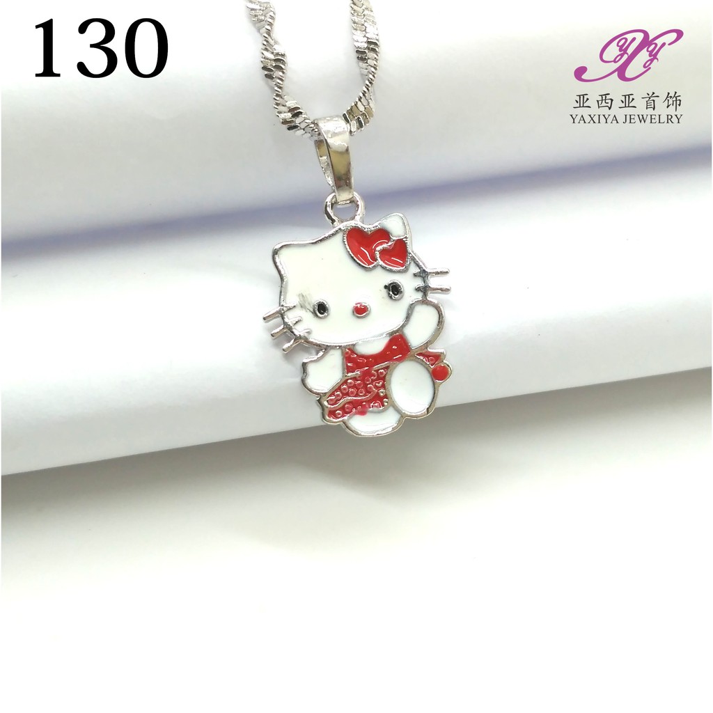 

Liontin Anak Hello Kitty Emas Putih Perhiasan Lapis Emas 18K Yaxiya Jewelry 130