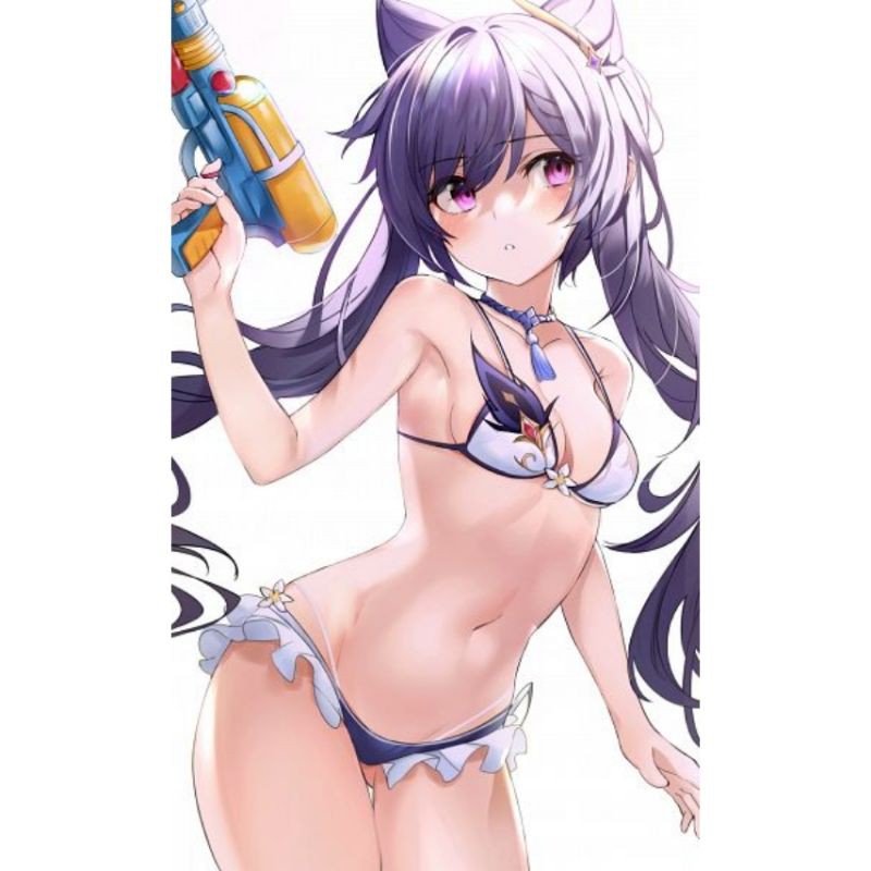 Set Bikini Keqing Genshin Impact Cosplay