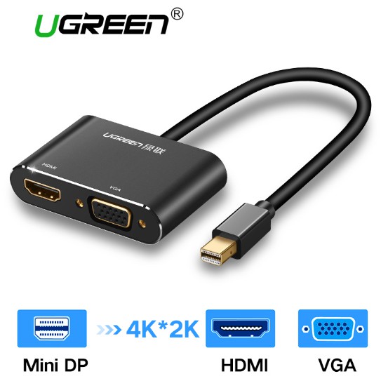 converter UGREEN mini dp display port to hdmi vga adapter new macbook laptop asus HP notebook dell
