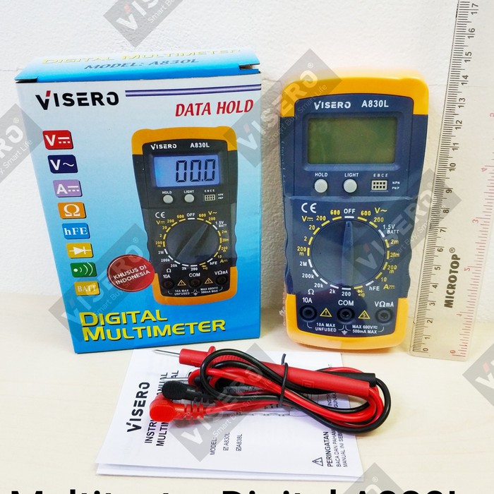 Multitester/ Avometer/ Multimeter Digital Visero Yellow (A-830L)