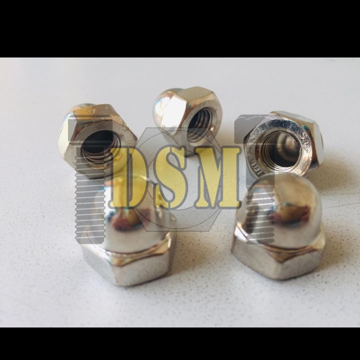 MUR TOPI M5 / CAP NUT 5 MM / CUP NUT M5 PITCH 0,8 KUNCI 8 CHROMED NICKEL