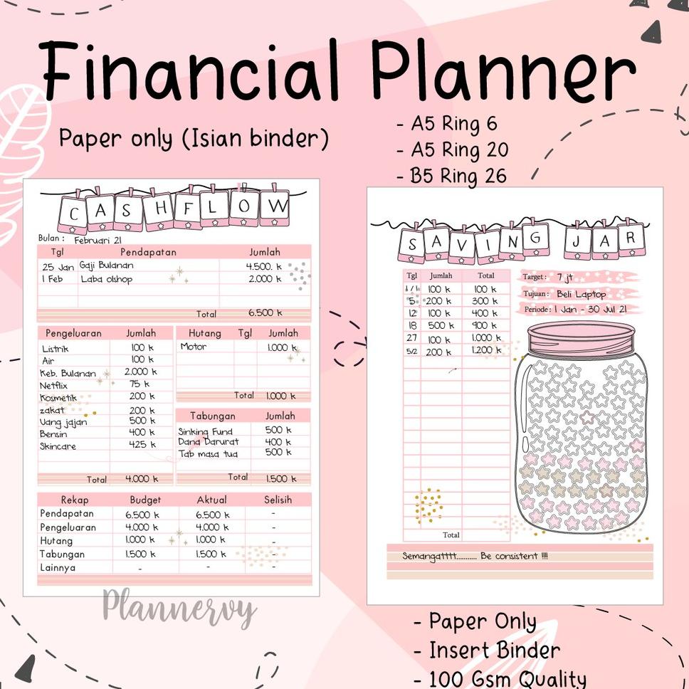 

(B4D2) UANG PLANNER FAMILY BUDGET PLANNER FINANCIAL PLANNER //Ada@Promo