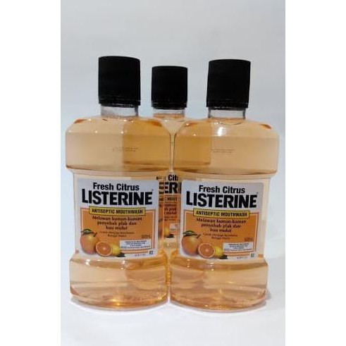 Terlaris! Listerine Fresh Citrus Antiseptic Mouthwash 250