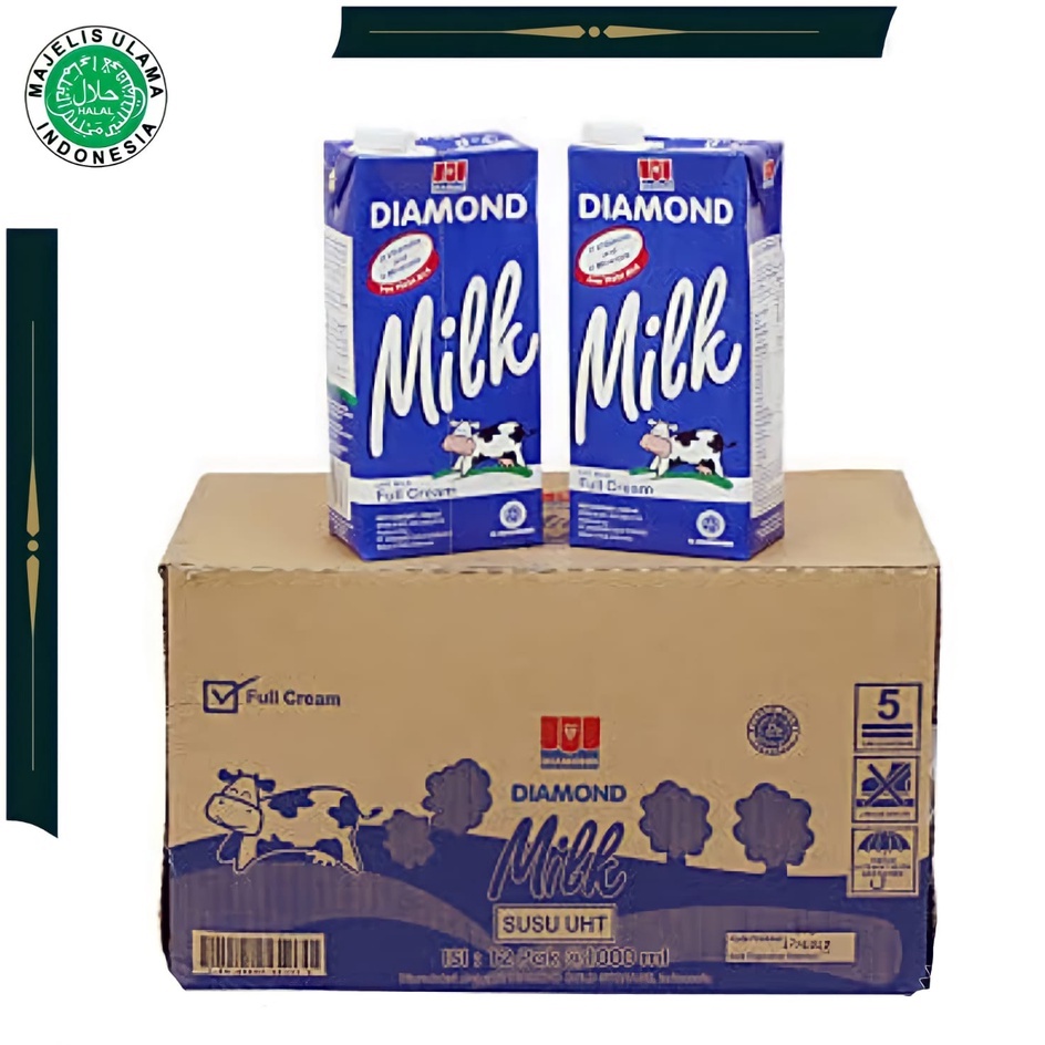 

SUSU UHT DIAMOND 1 LITER / DIAMOND MILK FULL CREAM