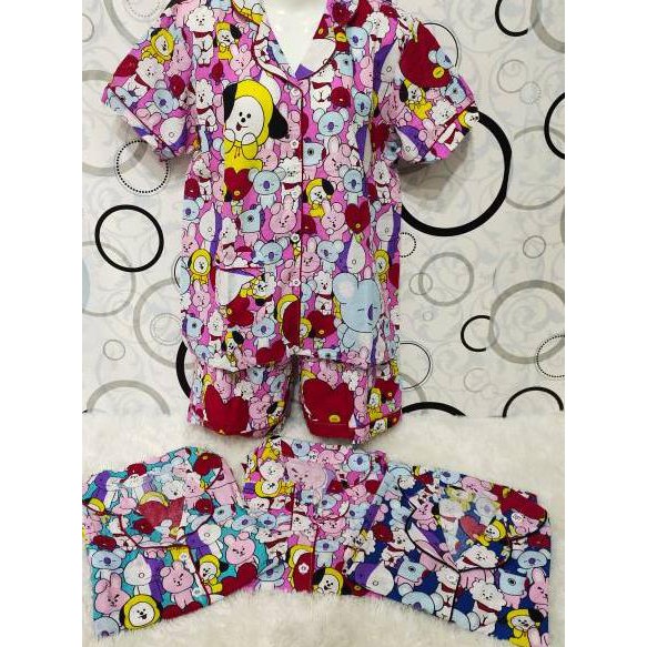 Baju tidur bts bt21 chimmy piyama