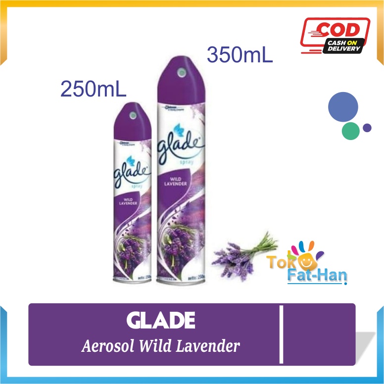 Pengharum Ruangan Glade Aerosol Wild Lavender 250 ml/350ml - Lavender