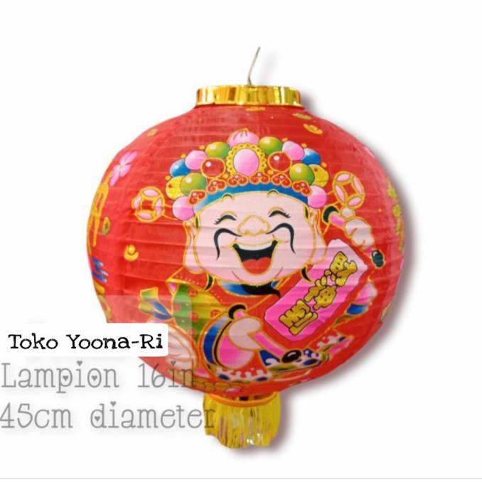 

16 inch / isi 2 pcs Lampion Dekorasi Imlek [[[TERBARU BISA COD]]]