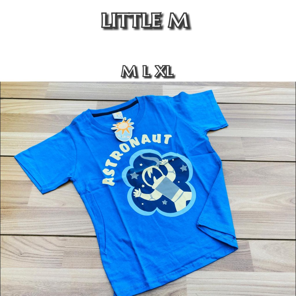 kaos little m biru22