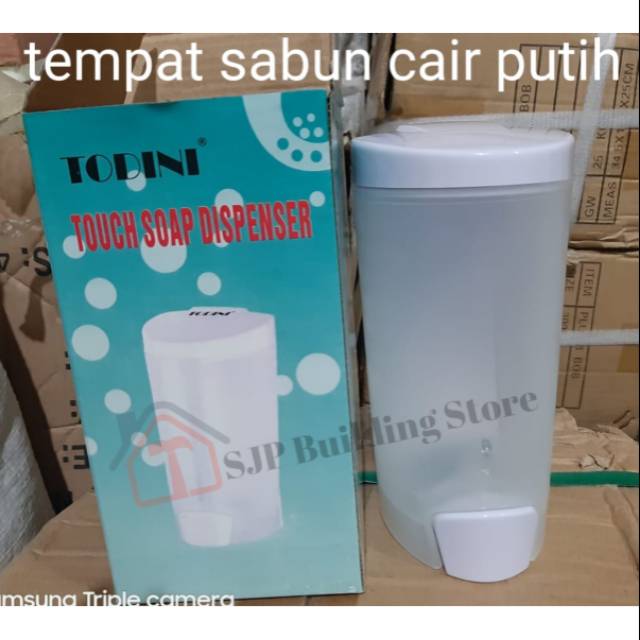 [COD] Tempat / dispenser sabun cair putih todini 500ml