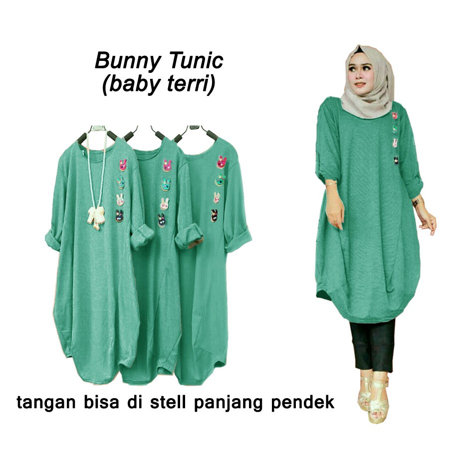 Bunny Jumbo Tunik - Logo Smile (LS) - Ukuran XXL-3XL - Matt Baby Terri