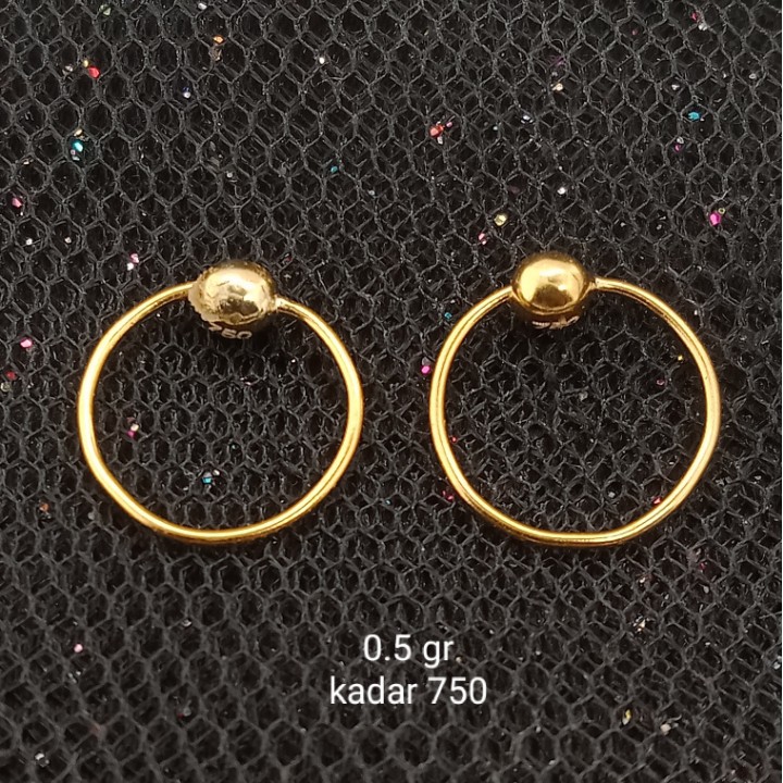 Anting Emas 17 K - 0.5 gr Kadar 750 - 2049