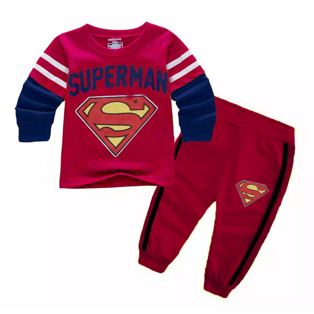 SETELAN SWEATER SUPERMAN 1-5 TAHUN SETELAN ANAK LAKI LAKI BAJU ANAK LAKI LAKI BAJU ANAK TERBARU