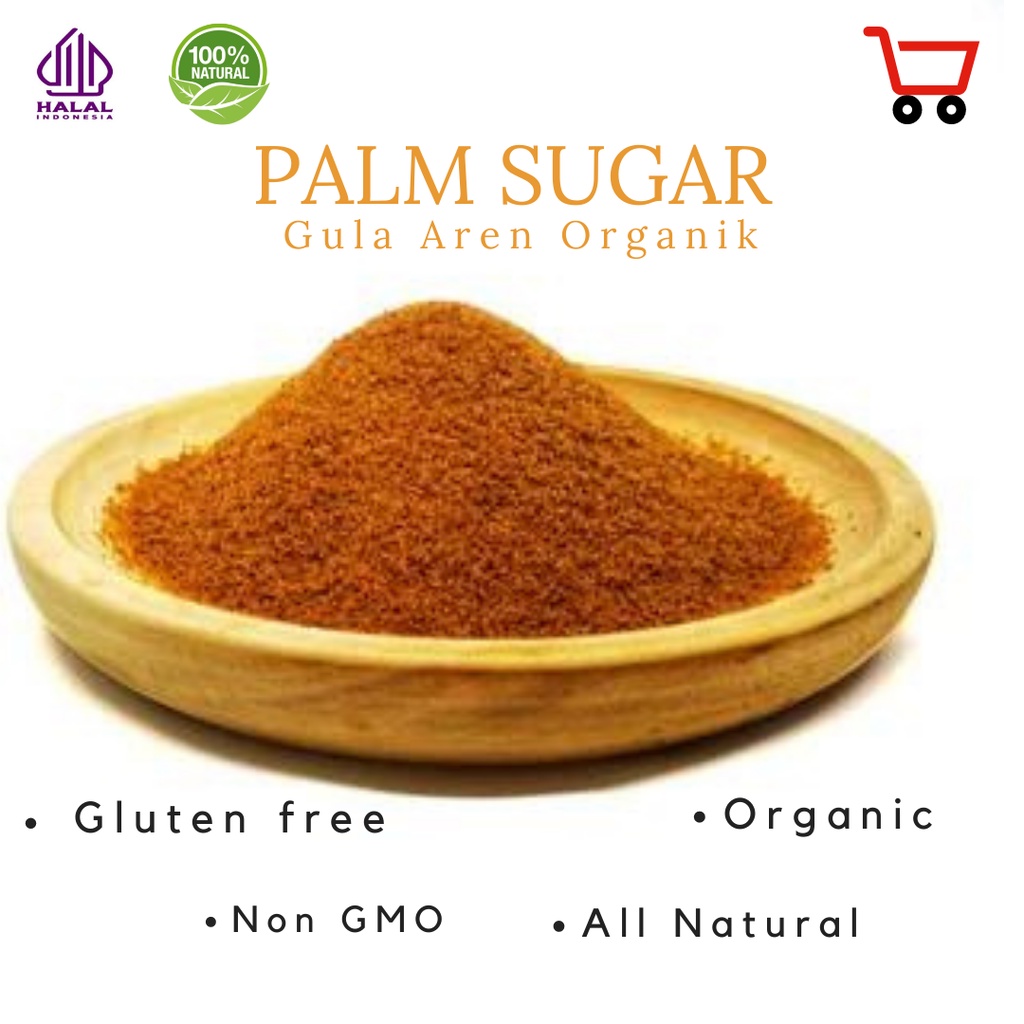 Gula Aren - Palm Sugar - Brown Sugar - Kualitas Super - 1 Kg Organik