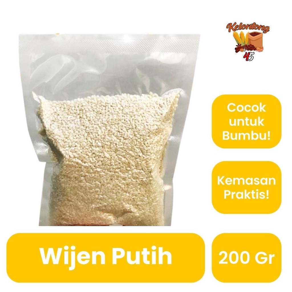 

Kelontong 45 - Wijen Putih 200gr