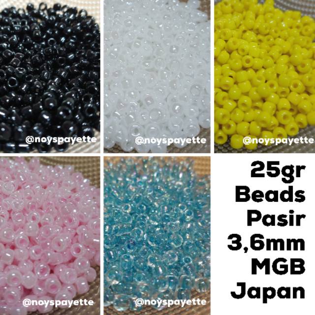 25Gram Mote Payet Pasir Besar Size 3,6Mm Merk Mgb Asli Jepang