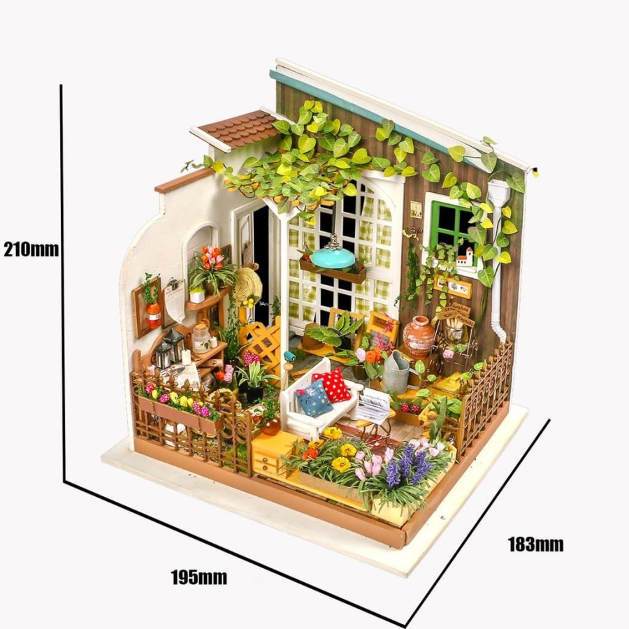 ROLIFE Robotime Diy Dollhouse Kit-Miller'S Garden Dg108 Hobby And Toy Collection