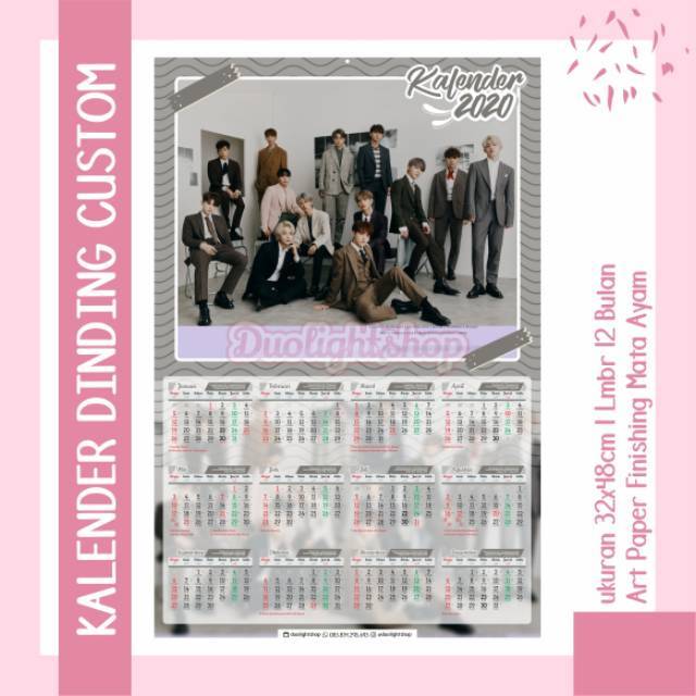 

KALENDER DINDING CUSTOM KPOP 2023