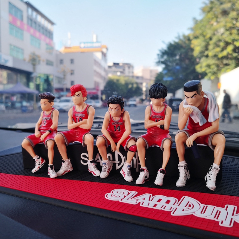 8cm SLAM DUNK Figure Hanamichi Sakuragi Rukawa Kaede Akagi Takenori Miyagi Ryota Shohoku Mainan Pemain Basket Untuk Ornamen Mobil