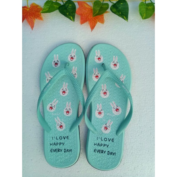 (SIMON) sandal boloni jepit wanita karakter lucu murah viral Sandal Karet-tosca