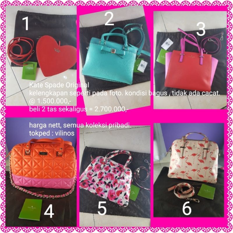 tas kate spade original