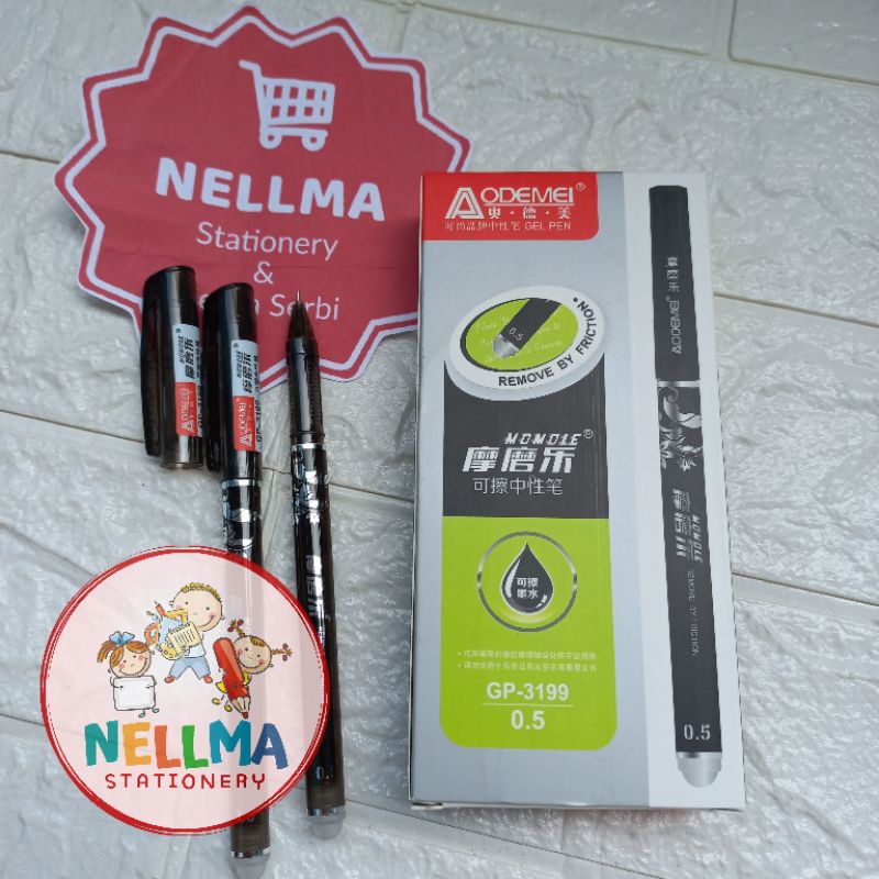 

Pulpen Bisa Di hapus Aodemei GP-3199 ( isi 12 pcs ) Hitam