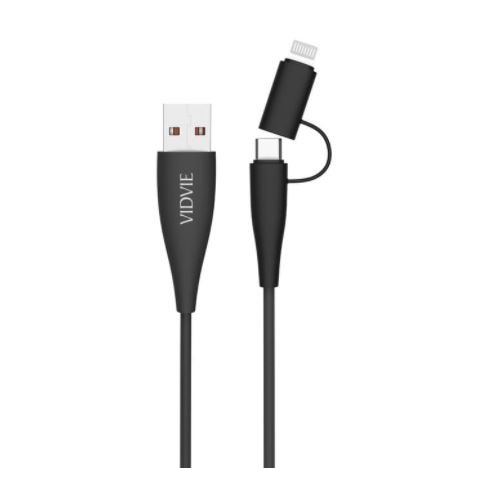 Vidvie 2in1 USB Cable CB415 Micro &amp; Iphone - Kabel Data