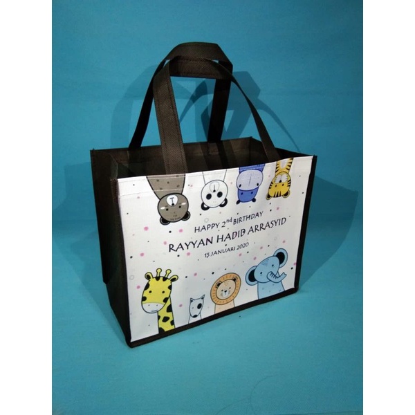 

tas kotak memanjang/souvenir tas ultah
