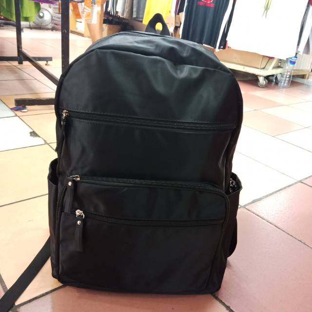 Tas Ransel Murah Kwalitas Bagus/Backpack Hitam Polos