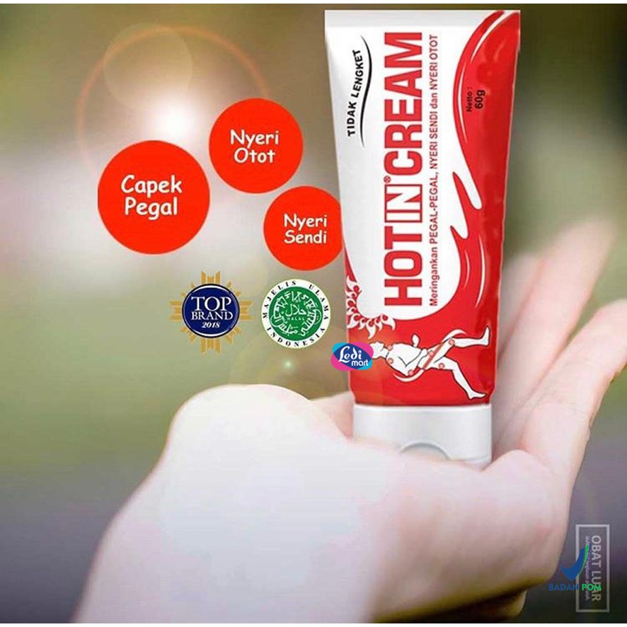 Hotin Cream Tube 120ml  &amp; 60ml / Hot in Krim Pegal Nyeri Otot / LEDI MART