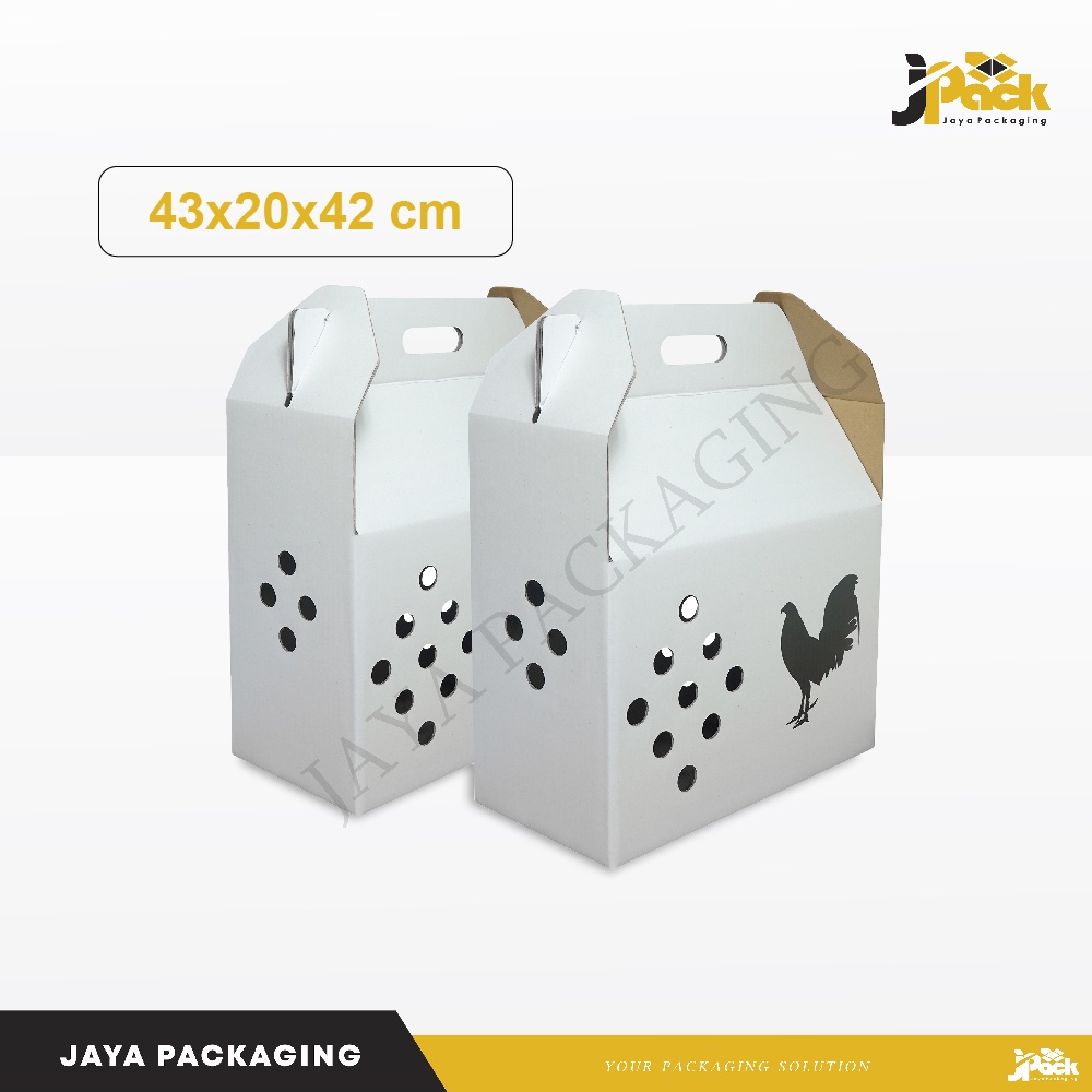 

Box Ayam 43x20x42 (orip) Kardus/box/packing/kemasan/ayam/boxayam/kardusayam/jago