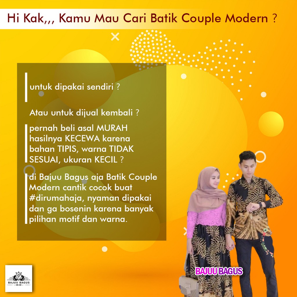 BATIK COUPLE GAMIS BRUKAT LUNA BARACK KARTIKA 2495 MOTIF KELABANG