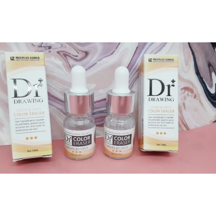 Dr Drawing Color Eraser for Eyebrow/ Eyeliner 10ml Penghilang Sulam Alis Dr Drawing