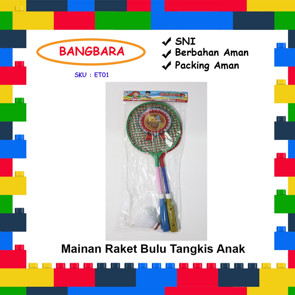 Mainan Raket Bulu Tangkis Anak