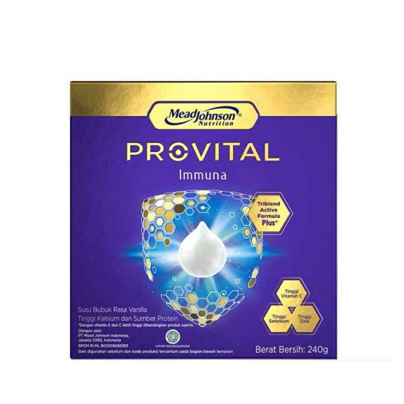 Provital Immuna Susu Bubuk Hi-CalciumVanilla 240G