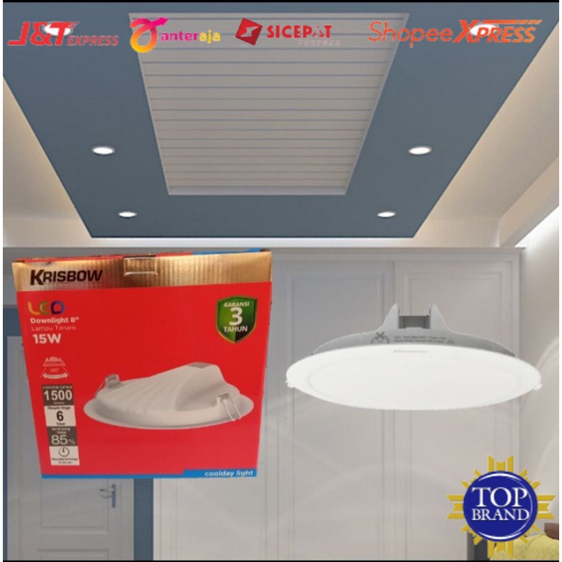 DOWNLIGHT LED SHELL KRISBOW / LAMPU TANAM PLAFON / KRISBOW LAMPU LED / INBOW
