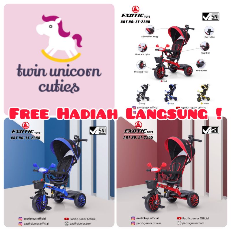 Sepeda Stroller Exotic ET-2255 Musik