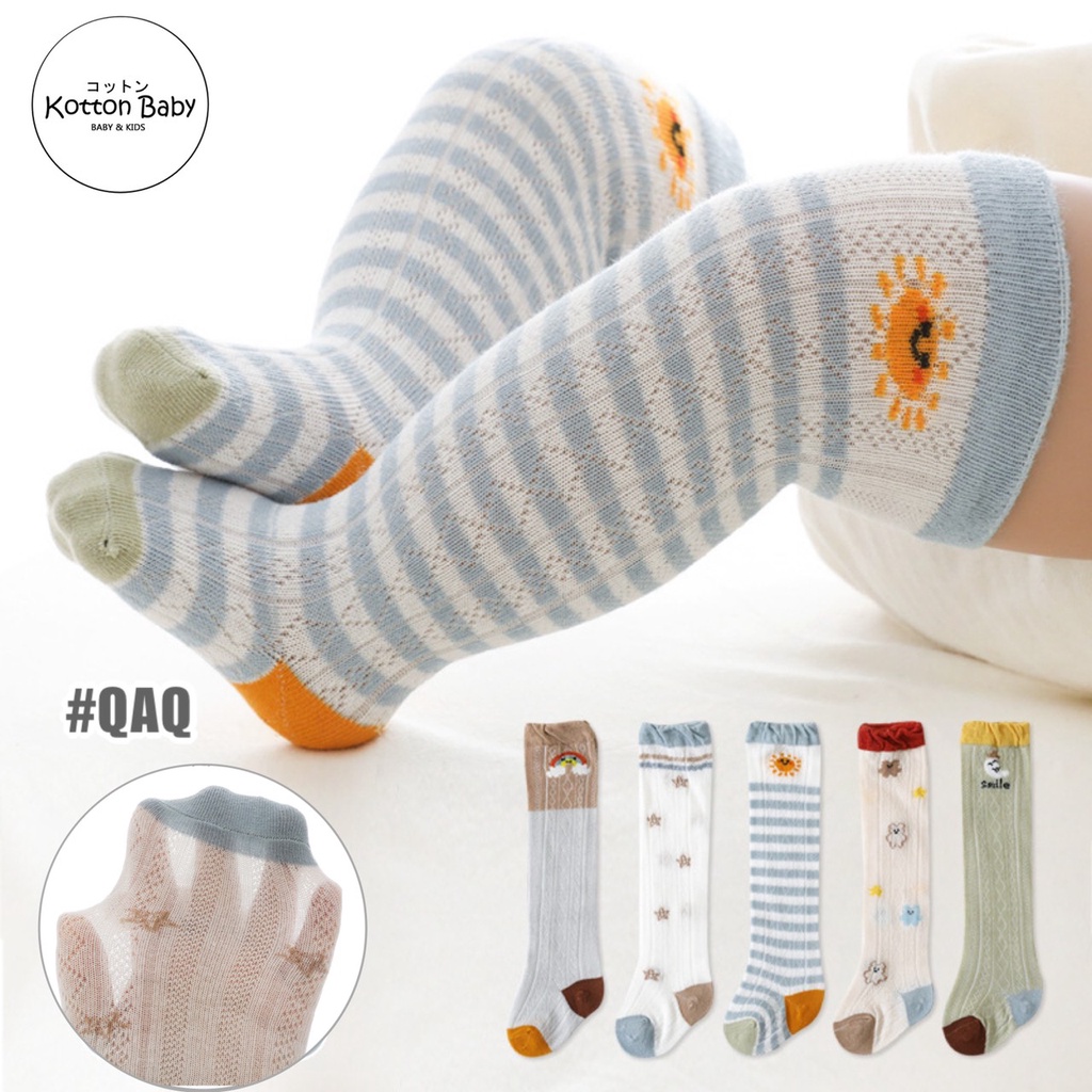 0-3 thn | KAOS KAKI BAYI ANAK IMPOR NEWBORN SOCKS  catalog QN QAQ