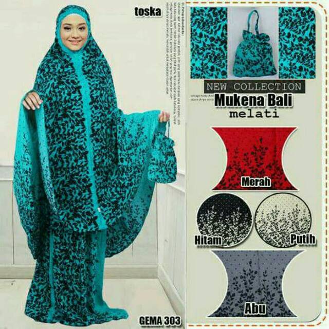 Mukena bali melati rayon platinum