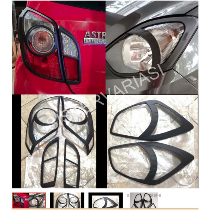 Paket Garnish Depan Belakang Agya Ayla Hitam 2012 2015