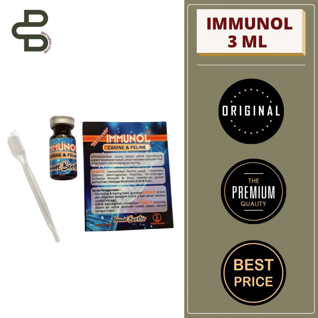 IMMUNOL IMUNE BOOSTER VITAMIN KUCING ANJING 3ML