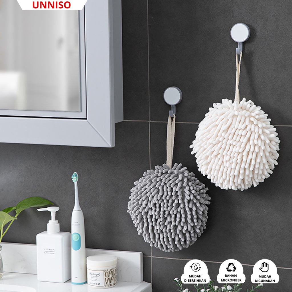 UNNISO - Handuk Tangan Chenille Bola Premium HT01
