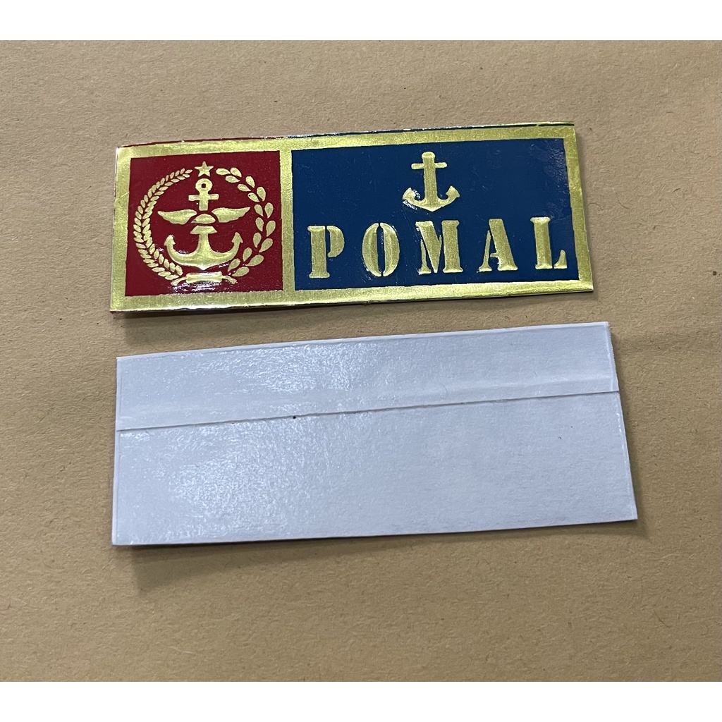 Sticker Plat Pomal - Stiker Plat POM AL  - Stiker POMAL Mobil - Stiker Motor POMAL