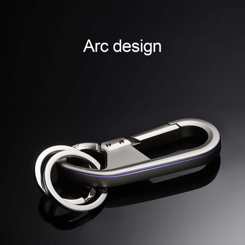 Lanfy Men Belt Key Chain Gift Double Hook Ringan Pinggang Gantung Klip Kunci Mobil ​